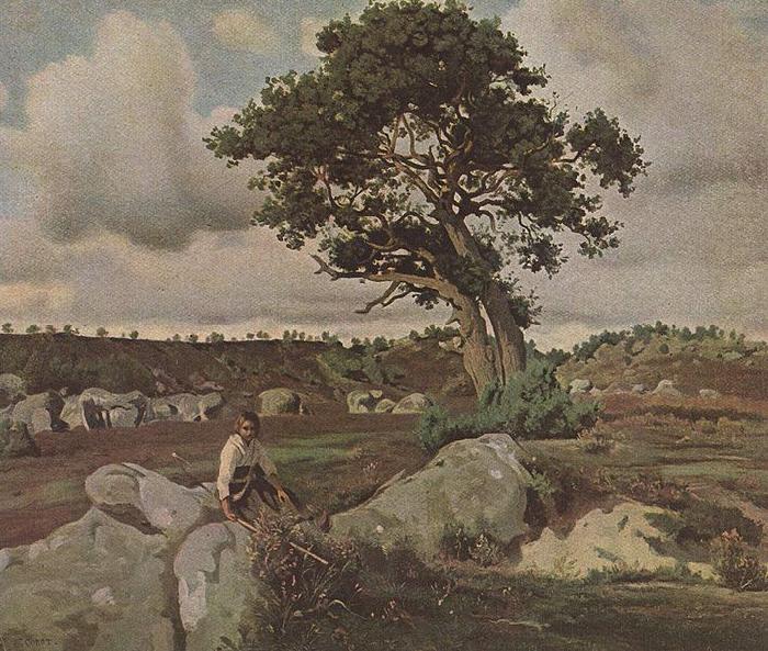 Jean-Baptiste Camille Corot Wald von Fontainebleau china oil painting image